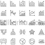 دانلود مجموعه ۲۵تایی آیکون چارت و نمودار Charts Diagrams Icons Pack