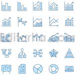 دانلود مجموعه ۲۵تایی آیکون چارت و نمودار Charts Diagrams Icons Pack
