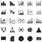 دانلود مجموعه ۲۵تایی آیکون چارت و نمودار Charts Diagrams Icons Pack