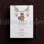 دانلود فایل لایه باز کارت دعوت تولد ساده کودکانه Birthday Party Invitation