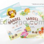 دانلود فایل لایه باز کارت دعوت تولد تم تابستانی birthday invitation card