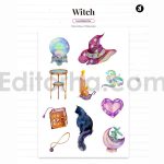 دانلود فایل لایه باز کارت دعوت تولد تم جادوگر birthday invitation card