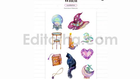 دانلود فایل لایه باز کارت دعوت تولد تم جادوگر birthday invitation card