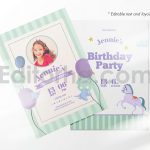 دانلود فایل لایه باز کارت دعوت تولد تم سیرک birthday invitation card
