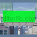 فوتیج پرده سبز بیلبورد