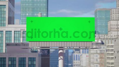 فوتیج پرده سبز بیلبورد