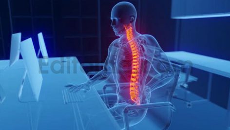 فوتیج انیمیشن سه بعدی کمردرد