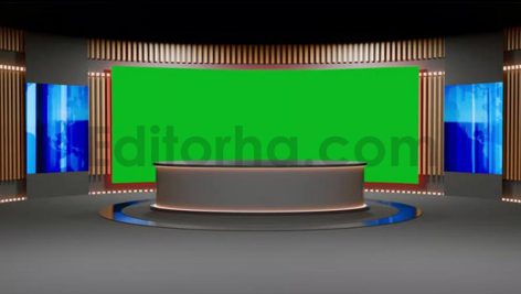 فوتیج پرده سبز استودیو مجازی خبر