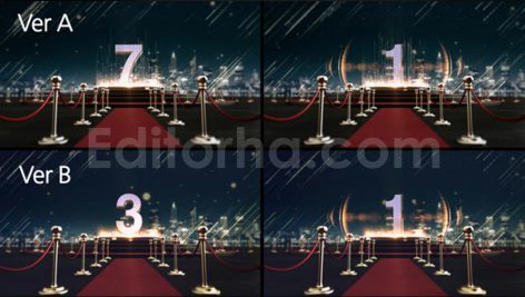فوتیج شمارش معکوس برای شروع مراسم اهدای جوایز
