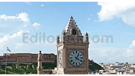 فوتیج برج ساعت اربیل - کردستان عراق