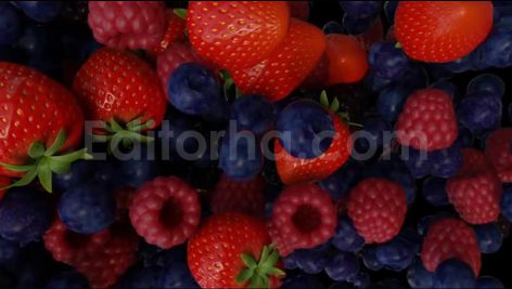 فوتیج ترانزیشن میوه ها