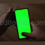فوتیج تلفن همراه با صفحه سبز