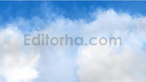 فوتیج پرواز در میان ابرها