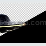 فوتیج آلفا ترنزیشن بشقاب پرنده