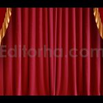 فوتیج ترانزیشن آلفا باز شدن پرده قرمز سینما