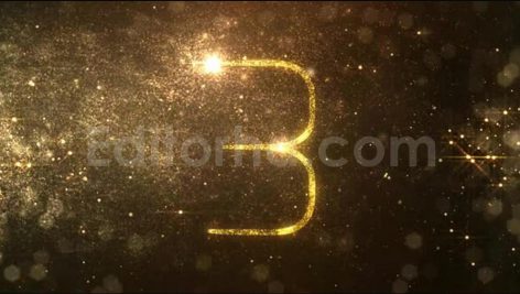 پکیج فوتیج شمارش معکوس طلایی و لوکس