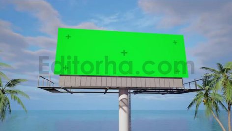 فوتیج پرده سبز بیلبورد