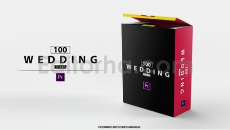 دانلود پروژه آماده پریمیر: 100 تایتل عاشقانه و رمانتیک عروسی