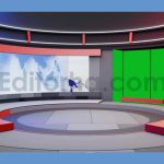 فوتیج پرده سبز استودیو مجازی خبر