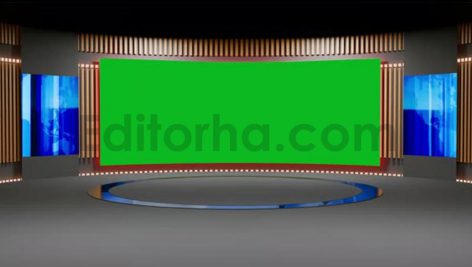فوتیج پرده سبز استودیو مجازی خبر