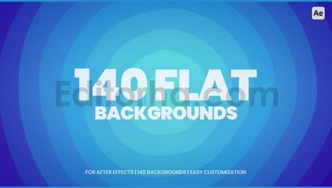 دانلود پروژه آماده افترافکت: بک گراند تخت و ساده Flat Backgrounds
