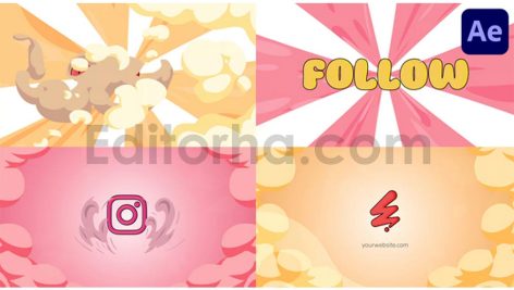 دانلود پروژه آماده افترافکت: نمایش لوگو با ابرهای دودی انیمیشنی