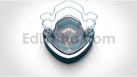 دانلود پروژه آماده افترافکت: لوگوموشن سه بعدی با موسیقی
