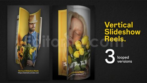 دانلود پروژه آماده افترافکت: اسلایدشو عمودی ریلز اینستاگرام