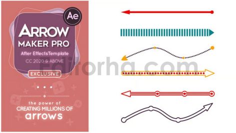 دانلود پروژه آماده افترافکت: فلش ساز حرفه‌ ای Arrow Maker Pro