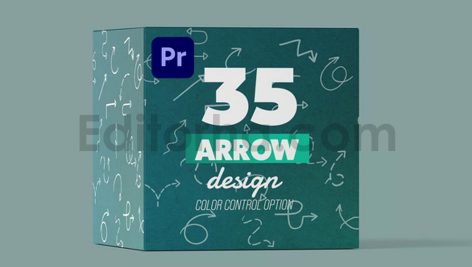 دانلود پروژه آماده پریمیر: پکیج 35تایی انیمیشن فلش Arrow Pack