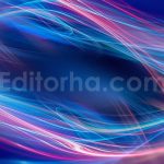دانلود بک گراند انتزاعی با خطوط درخشان رنگارنگ
