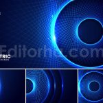 دانلود بک گراند آبی انتزاعی هندسی blue geometric technology backgrounds