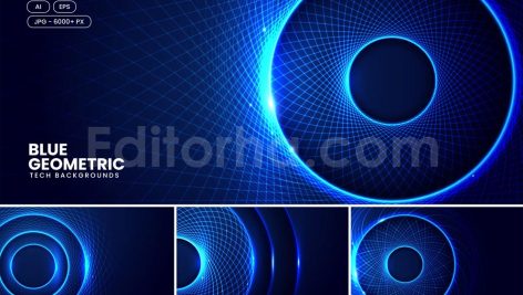 دانلود بک گراند آبی انتزاعی هندسی blue geometric technology backgrounds