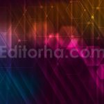دانلود بک گراند انتزاعی طرح شش ضلعی درخشان رنگارنگ