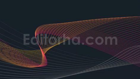 دانلود فایل لایه باز بک گراند خطوط موج دار انتزاعی رنگی