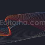 دانلود فایل لایه باز بک گراند خطوط موج دار انتزاعی رنگی