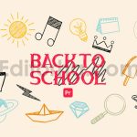 دانلود پروژه آماده پریمیر: پکیج آیکون های بازگشایی مدارس Back to School Icons