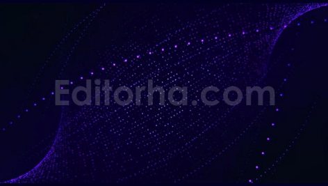 دانلود بک گراند موشن گرافیک حلقه ذرات انتزاعی