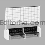 موکاپ بیلبورد تبلیغاتی روی نیمکت4