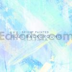 دانلود پس‌ زمینه نقاشی‌ شده آبی روشن Bright Painted Blue Background