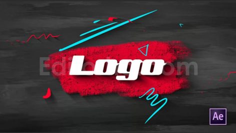 دانلود پروژه آماده افترافکت: نمایش لوگو Brush Scribble Logo