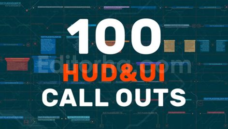 دانلود پروژه آماده افترافکت: بسته 100عددی تایتل Call Outs مدرن