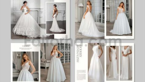دانلود فایل لایه باز کاتالوگ لباس عروس Catalog Template