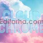 استایل آماده متن کروم ابری1