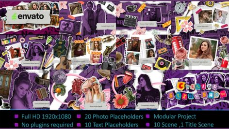 دانلود پروژه آماده افترافکت: اسلایدشو کلاژ Collage Slideshow