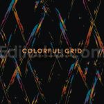 دانلود لایه باز پس‌ زمینه طیف رنگ ها در یک شبکه انتزاعی Colorful Grid