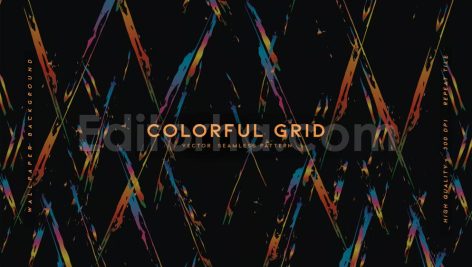 دانلود لایه باز پس‌ زمینه طیف رنگ ها در یک شبکه انتزاعی Colorful Grid