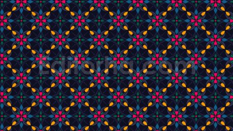 دانلود پترن گل‌ های صورتی کیوت و فانتزی Cute Pink Flowers Seamless Pattern