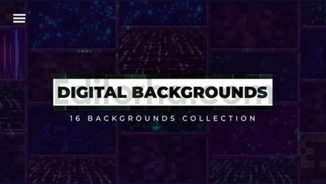 دانلود پروژه آماده افترافکت: بک گراند دیجیتال Digital Backgrounds