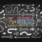 دانلود پروژه آماده افترافکت: 75 فلش متحرک Doodle Arrow Pack After Effects